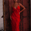 Claudia - Vestido con volantes