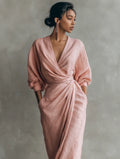 Lorena-Vestido Maxi con Escote en V