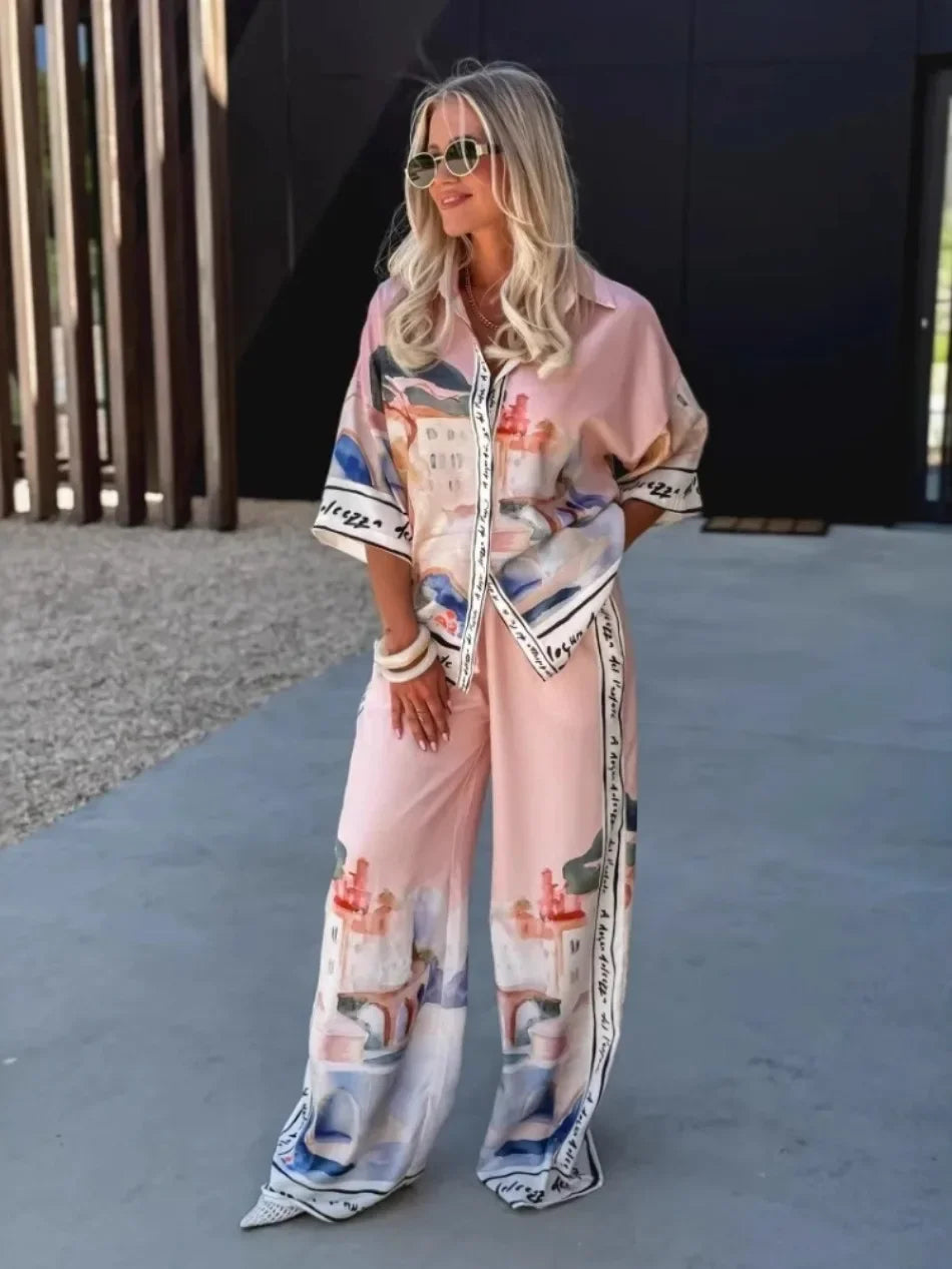 Adriana - Conjunto de dos piezas estampado