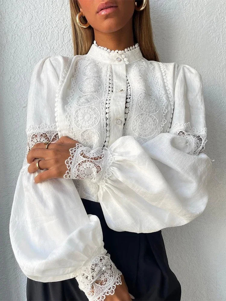 Aída-Blusa blanca