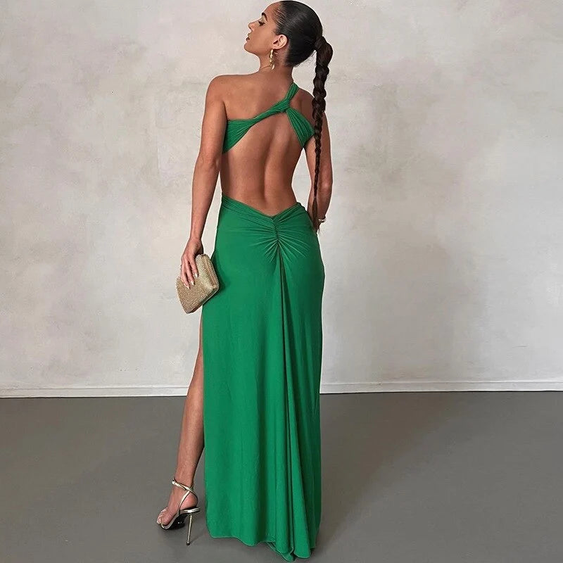Adela-Vestido de corte irregular