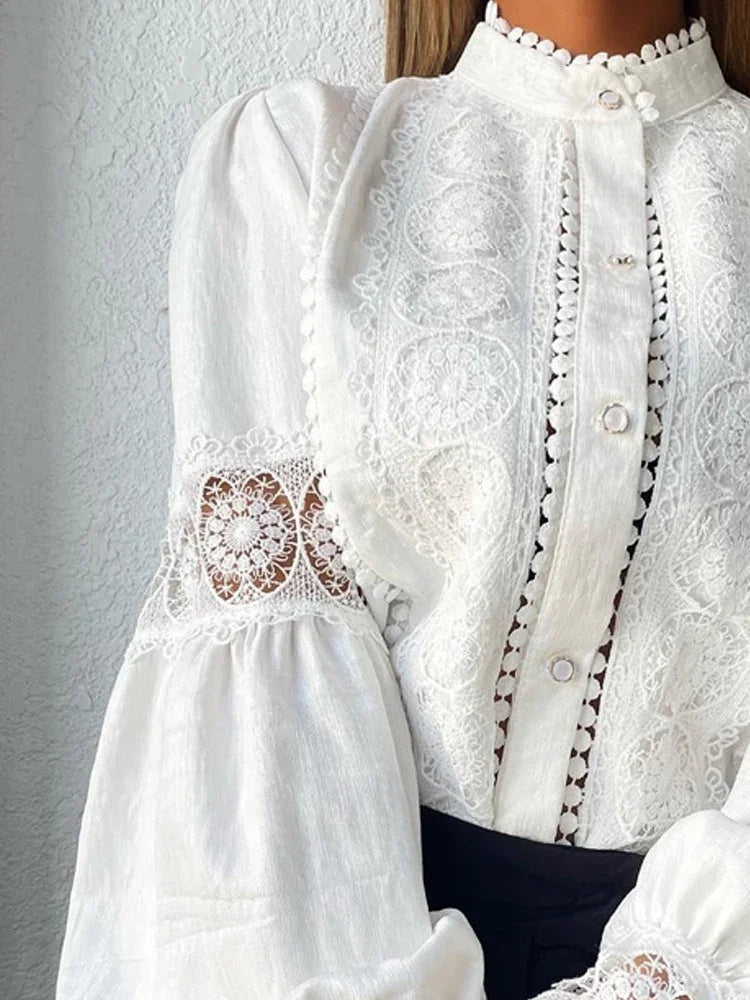 Aída-Blusa blanca