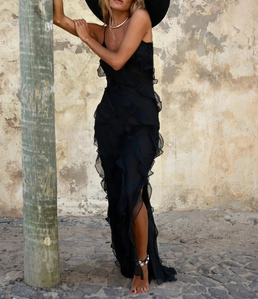 Claudia - Vestido con volantes