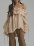 Mireia-Blusa holgada de estilo patchwork