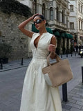 Carmen-Vestido sin mangas de talle alto