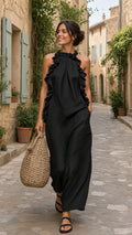 Balbina - Vestido largo con bolsillos